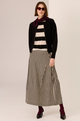 Wyatt Boiled Wool Bomber - Black