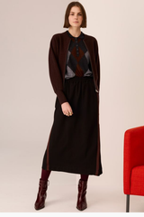 Wyatt Boiled Wool Bomber - Black