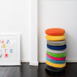 CASTLE Penny Round Cushion - Hot Pink Velvet