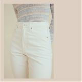 Straight Leg Jean - Ivory