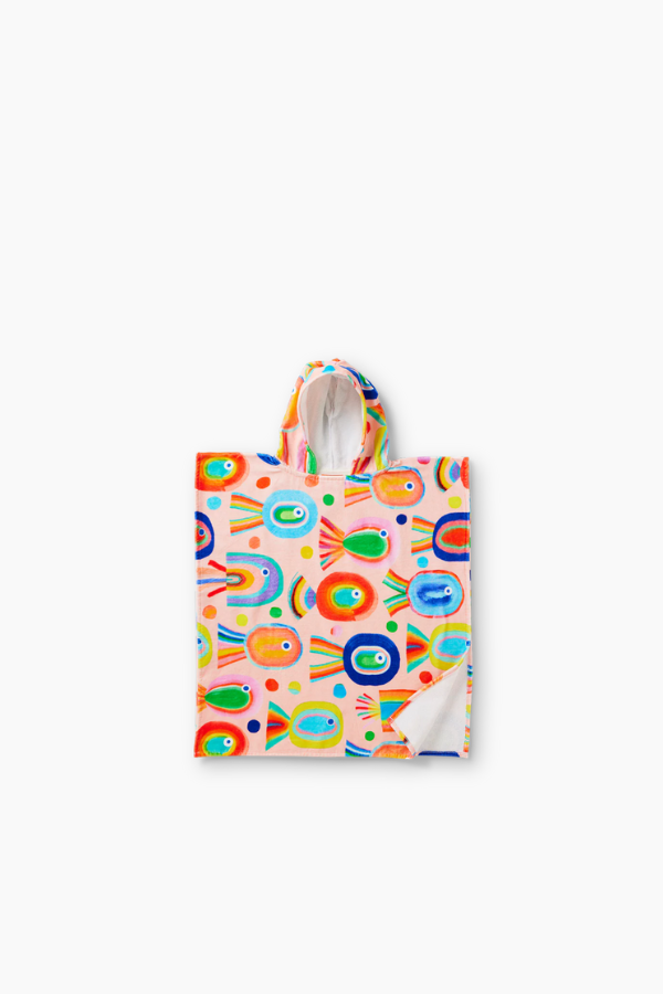 Kids Hooded Towel - Fancy Fins