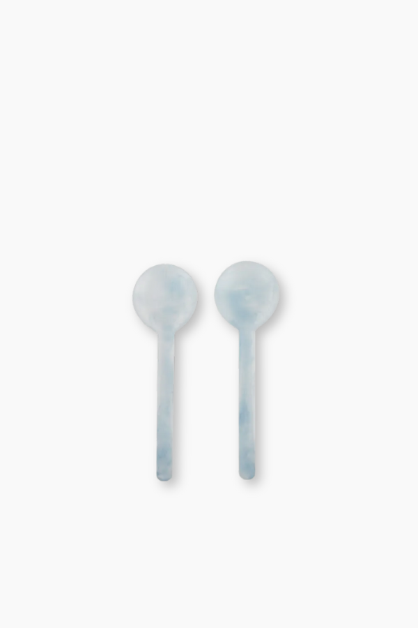 Resin Salad Servers - Light Blue
