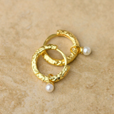 Solene Earring - Gold/Pearl