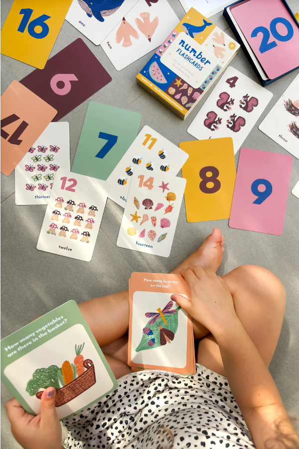 Illustrated Numbers Flash Cards