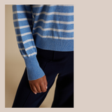 Eloise Sweater - Blue / White