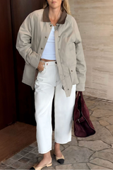 Tapered Barrel Jean - Ecru