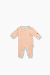 Cosy Long Sleeve Jumpsuit - Peach