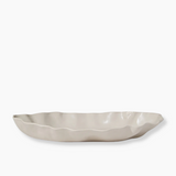 Chalk Ruffle Rectangle Platter - Medium