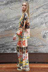 Stretch A Leg Pant - Square Print