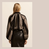 Deposit Top - Black & Stone Stripe