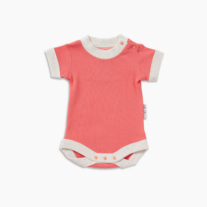 Organic Short Sleeve Body Suit - Watermelon