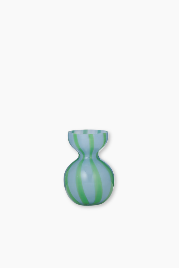 Stripe Bubble Vase - Blue