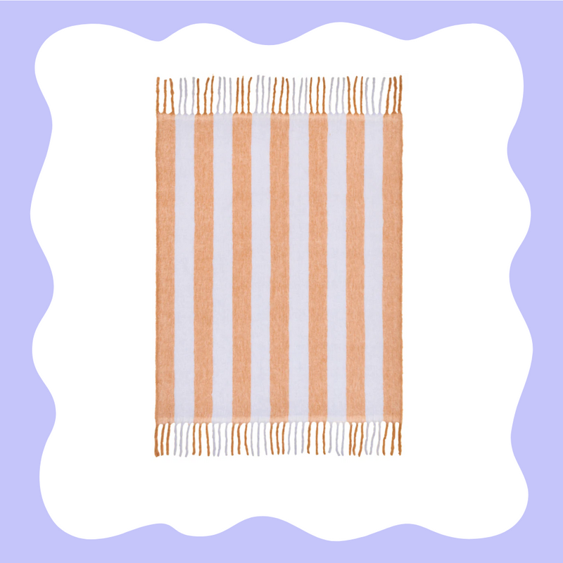 CASTLE Bumble Blanket - Lavender Stripe