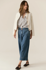 Carsen Crop Pant - Light Wash