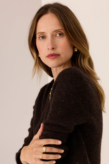 Zane Knit Baby Sequin - Chocolate