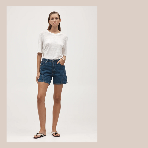 Curve Jean Short - Heritage Blue