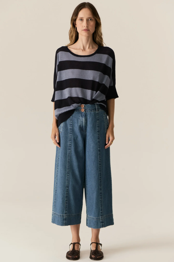 Carsen Crop Pant - Light Wash