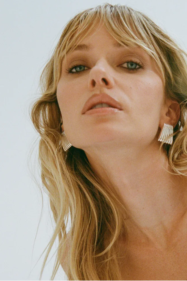 Caterpillar Earrings - Silver