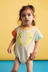 Terry Short Sleeve Body Suit - Peel Party