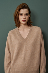 Trevi V Neck Sweater - Argan
