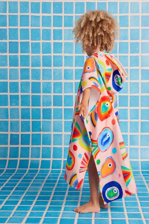 Kids Hooded Towel - Fancy Fins