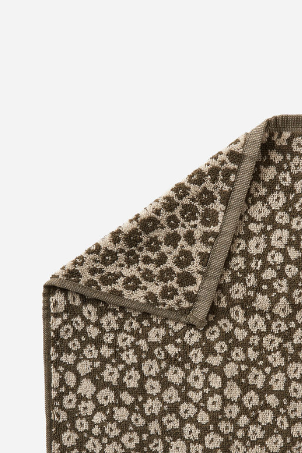 Forget Me Not Organic Hand Towel - Olive