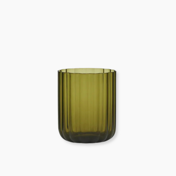 Glass Tumbler - Olive