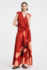 Astra Skirt - Poppy Print