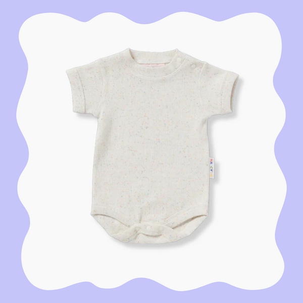 Organic Short Sleeve Body Suit - Sprinkle