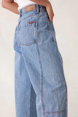 Darted Barrel Jean - Vintage Blue