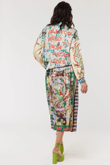 Vanessa Printed Midi Skirt - L' Amour
