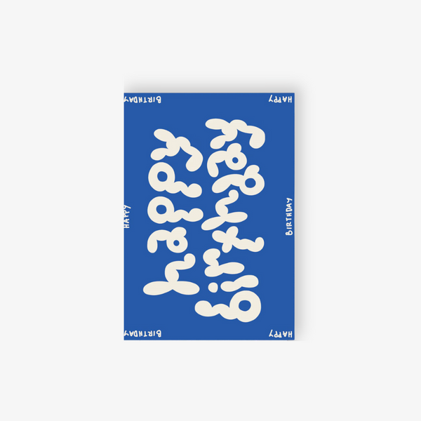 Card - Blue Happy Birthday