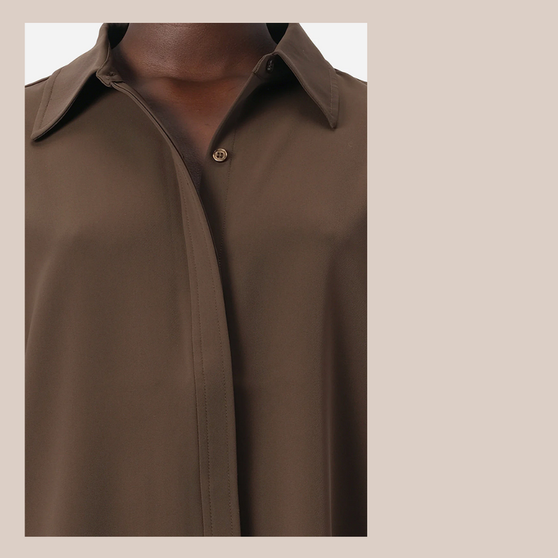 Edra Long Sleeve Shirt - Cocoa