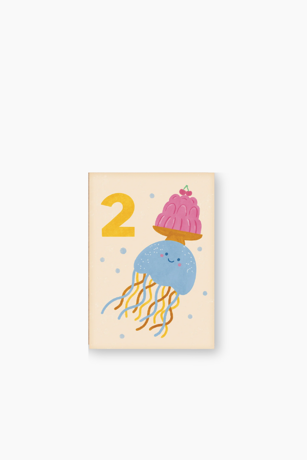Age 2 Jellyfish Birthday Card