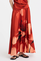 Astra Skirt - Poppy Print