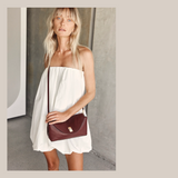 Sloane Convertable Clutch - Bordeaux