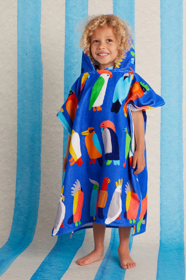 Kids Hooded Towel - Flamin' Galahs