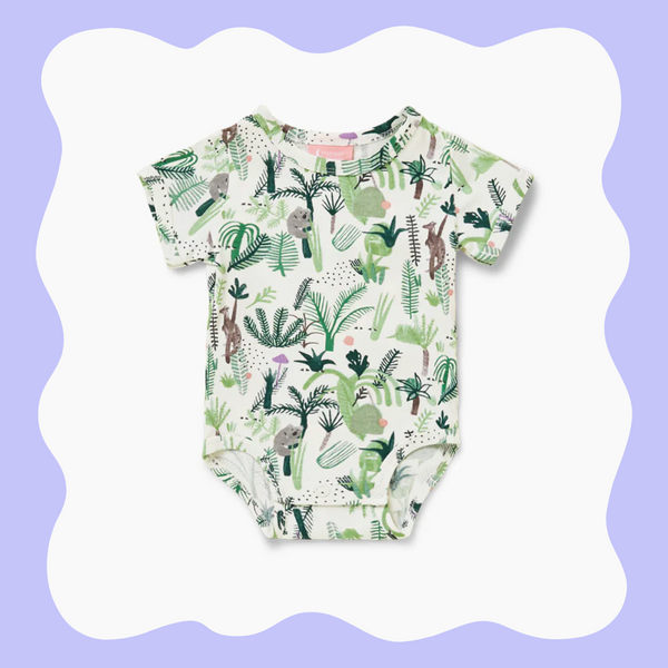 Short Sleeve Body Suit - Fern Gully