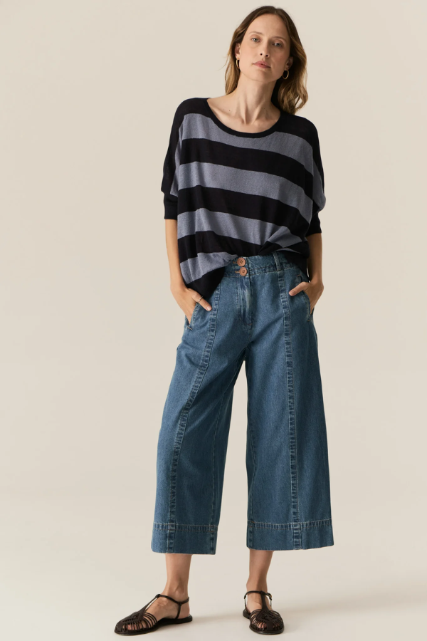 Carsen Crop Pant - Light Wash