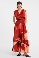 Astra Skirt - Poppy Print