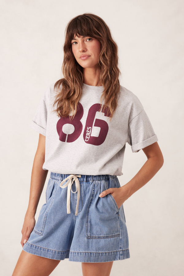 Relaxed Denim Short - Mid Blue