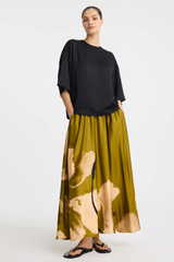 Astra Skirt - Moss Print