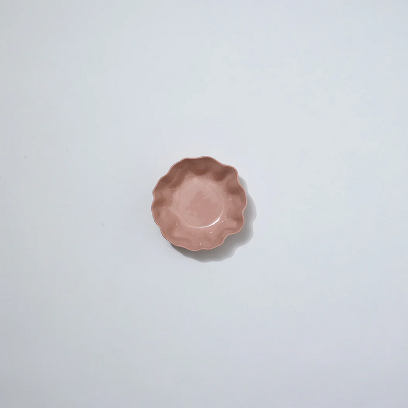 Icy Pink Ruffle Bowl - Small