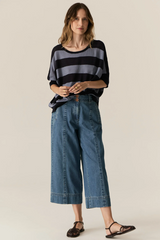 Carsen Crop Pant - Light Wash