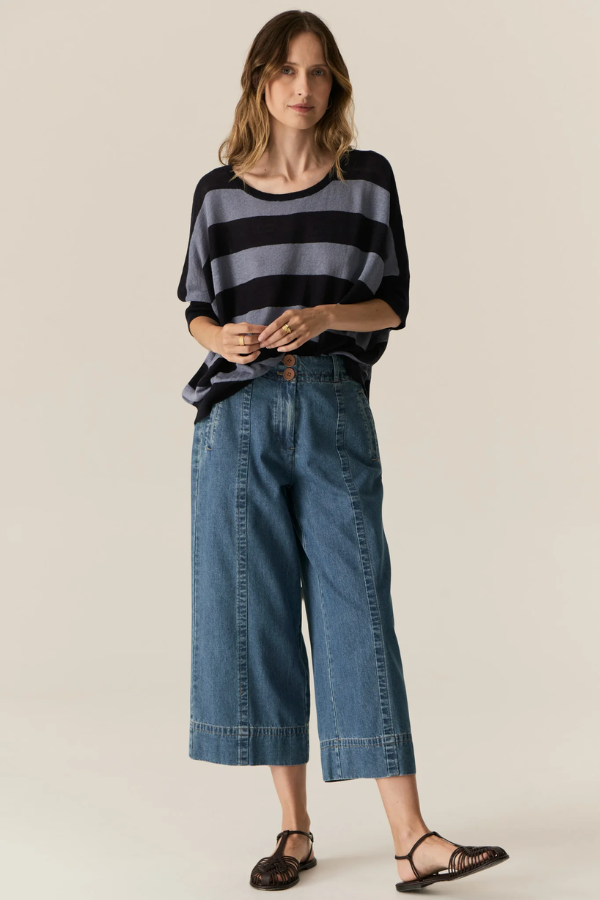 Carsen Crop Pant - Light Wash