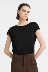 Aurora Silk Top - Black