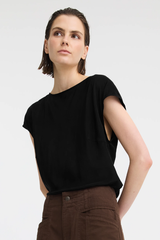 Aurora Silk Top - Black
