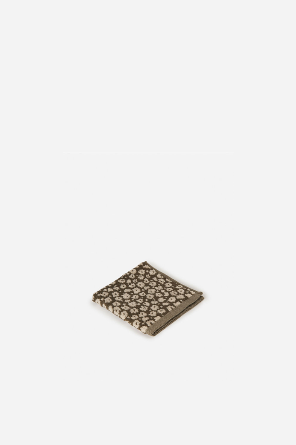Forget Me Not Organic Face Cloth - Olive