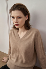 Trevi V Neck Sweater - Argan