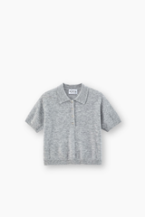 Boundless Polo Knit - Soft Grey